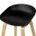 4x Artiss Bentwood Bar Stools Wooden Black 67cm Kitchen Counter Dining Chairs PP Plastic Seat Metal Footrest