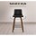 Artiss 2x Bar Stools - Swivel 360° Leather Padded Seat, Wooden Frame, Chrome Footrest, Anti-Slip Feet, 87cm Height