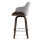Artiss Swivel Bar Stools - Velvet Padded, Solid Wood, 360° Rotatable, Chrome Footrest, Anti-Slip, 96cm Height, Grey