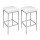 Artiss 4x White Leather Bar Stools - PU Padded Seats, Chrome Steel Legs, 36x36x69cm, Modern Design, 1-Year Warranty