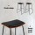 Artiss Set of 4 Bar Stools 76cm Faux Leather Padded Seat, Solid Timber Base, Metal Frame, Wooden & Black