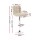 Artiss 2x Bar Stools Beige PU Leather, Gas Lift, Chequered Backrest, 360° Swivel, Height Adjustable, 150kg Capacity