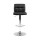 Artiss 2x Bar Stools Black PU Leather, Gas Lift, Chrome Finish, 360° Swivel, 68-81cm Adjustable Height, Chequeered Design