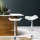 Artiss 2x White Bar Stools - PU Leather, Gas Lift, 360° Swivel, Chrome Base, Height Adjustable, Floor Protector