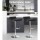 Artiss Sena 2x Bar Stools Black - Adjustable PU Leather Chairs with 360° Swivel, Gas Lift, Chrome Finish, 56-77cm Height