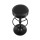 Artiss 2x Anton Bar Stools - Black PU Leather, Gas Lift, Swivel, Chrome Base, 59-81cm Height, Anti-Scratch Protector
