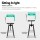 Artiss 4x Angus Adjustable Bar Stools with Backrest, Elm Wood Seat, 360° Swivel, Metal Frame, 63.5-79.5cm Height