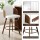 Artiss Wooden Bar Stool 58cm – Swivel Kitchen Counter Chair, White PU Leather & Plywood, Modern Design