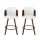 Artiss Wooden Bar Stools 2x 360° Swivel Kitchen Counter Chair Set White PU Plywood 58cm Seat Height