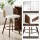 Artiss Wooden Bar Stools 2x 360° Swivel Kitchen Counter Chair Set White PU Plywood 58cm Seat Height