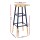 Artiss Metal Bar Stool in Gold & Navy - Stylish Two-Tone Design, 76cm Height, 120kg Capacity, Anti-Slip Protection