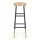 Artiss Metal Bar Stool in Gold & Navy - Stylish Two-Tone Design, 76cm Height, 120kg Capacity, Anti-Slip Protection