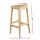 Artiss 2x Bar Stools 70cm Rubber Wood and Rattan Kitchen Chairs with Footrest, Anti-Slip, Easy Assembly, Natural