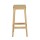 Artiss 2x Bar Stools 70cm Rubber Wood and Rattan Kitchen Chairs with Footrest, Anti-Slip, Easy Assembly, Natural