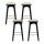 Artiss 4x Rattan Bar Stools - Bamboo Frame, Black Two-Tone, 67cm Seat, Anti-Slip, 120kg Capacity, Easy Assembly