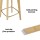 Artiss 2x Bamboo Rattan Bar Stools 67cm Counter Chairs Kitchen Barstools with Footrest, Sturdy & Easy Assembly