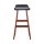 Artiss 2x Sliva Bar Stools Black 74cm – Bentwood Frame, PU Leather Upholstery, Padded Seat, Floor Protectors