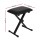 Alpha Piano Stool, Adjustable Height Keyboard Seat, PU Fabric, 40x40x41-51cm, Black, Comfortable & Portable Bench