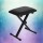 Alpha Piano Stool, Adjustable Height Keyboard Seat, PU Fabric, 40x40x41-51cm, Black, Comfortable & Portable Bench