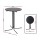 Gardeon Outdoor Bar Table Round Folding 109cm Black Steel Frame Weather-Resistant Desk Patio Furniture