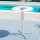 Gardeon Outdoor Bar Table 109cm Round Folding White – Weather-Resistant Steel Frame, MDF Top, Patio Furniture