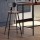 Artiss 2x Bar Stools - Vintage Metal Chairs with Removable Backrest, Industrial Design, 45x45x100cm, Dark Brown/Black