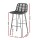 Gardeon 2 Piece Outdoor Wicker Bar Stools - Black, Steel Frame, UV-Resistant, 41x50x92cm, 150kg Capacity,