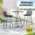 Gardeon 2 Piece Outdoor Wicker Bar Stools - Black, Steel Frame, UV-Resistant, 41x50x92cm, 150kg Capacity,