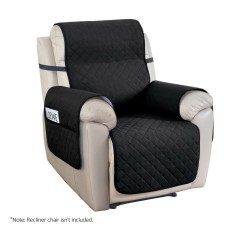 Artiss Water-Resistant Recliner Chair Cover, Black, Microfibre, 1-Seater, Easy Install, Diamond-Quilted Design Artiss Water-Resistant Recliner Chair Cover, Black, Microfibre, 1-Seater, Easy Install, Diamond-Quilted Design