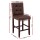 Artiss Ada Brown 2x Bar Stools: PU Leather, High Backrest, Rubber Wood Frame, 67cm Seat Height, 120kg Capacity, Set of 2