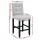 Artiss 2x Ada Bar Stools - Grey Faux Linen, 67cm Seat Height, High Backrest, Rubber Wood Frame, Ergonomic Design