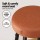Artiss 2x Round PU Leather Bar Stools - Brown, 76cm, Metal Frame, Thick Foam Padding, Modern Kitchen Dining Chairs