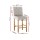 Artiss Bar Stools Set of 2, Linen Upholstered, Beige, 103cm High, Elegant Tufted Design with Nail-Head Trim