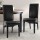 Artiss Danson Dining Chairs Set of 2 - Black PU Leather, Foam Padding, Pinewood Frame, Anti-Slip, Easy Assembly