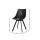 Artiss Dining Chairs Set of 2, Black PU Leather, Steel Legs, Cushioned Back, 53x46x86cm, 150kg Capacity, Modern Design
