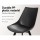Artiss Dining Chairs Set of 2, Black PU Leather, Steel Legs, Cushioned Back, 53x46x86cm, 150kg Capacity, Modern Design