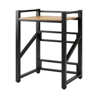 Artiss Over Washing Machine Rack 75cm Black Heavy Duty 200kg Adjustable Shelves Vibration Resistant 3-Tier