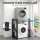 Artiss Over Washing Machine Rack 75cm Black Heavy Duty 200kg Adjustable Shelves Vibration Resistant 3-Tier