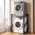 Artiss Over Washing Machine Rack 75cm Black Heavy Duty 200kg Adjustable Shelves Vibration Resistant 3-Tier