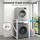 Artiss Over Washing Machine Rack 75cm White Adjustable 3 Shelves 200kg Heavy Duty Storage Shelf for Bathroom