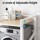 Artiss Over Washing Machine Rack 75cm White Adjustable 3 Shelves 200kg Heavy Duty Storage Shelf for Bathroom