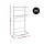 Artiss 2-Tier Over Toilet Bathroom Shelf Rack - Durable Iron Frame, Moisture Resistant, 60x30x120cm, Easy Clean White