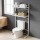Artiss 2-Tier Over Toilet Bathroom Shelf Rack - Durable Iron Frame, Moisture Resistant, 60x30x120cm, Easy Clean White