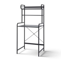 Artiss 3-Tier Bathroom Storage Shelf - Over Washing Machine/Toilet, Iron Frame, Black, 68x60x150cm, Secure & Stable