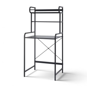Artiss 3-Tier Bathroom Storage Shelf - Over Washing Machine/Toilet, Iron Frame, Black, 68x60x150cm, Secure & Stable