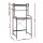 Artiss 3-Tier Bathroom Storage Shelf - Over Washing Machine/Toilet, Iron Frame, Black, 68x60x150cm, Secure & Stable