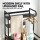 Artiss 3-Tier Bathroom Storage Shelf - Over Washing Machine/Toilet, Iron Frame, Black, 68x60x150cm, Secure & Stable