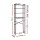 Artiss 4-Tier Over Toilet Bathroom Storage Rack, Space-Saving Organiser with Iron Frame, 60x24x173cm, White