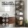 Artiss 5 Tier Black Iron Corner Shower Caddy - 143.5cm Floor Standing Bathroom Organiser with Non-Slip Base