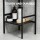 Artiss 5 Tier Black Iron Corner Shower Caddy - 143.5cm Floor Standing Bathroom Organiser with Non-Slip Base